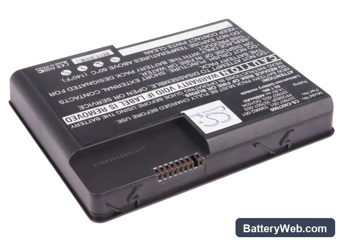 Compaq Presario X1071AP-DQ977A Replacement Battery, 14.8V, 4400mAh, Li-ion 2