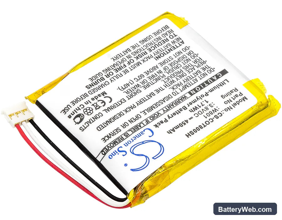 Codio K8 Replacement Battery, 3.8V, 450mAh, Li-Polymer 2