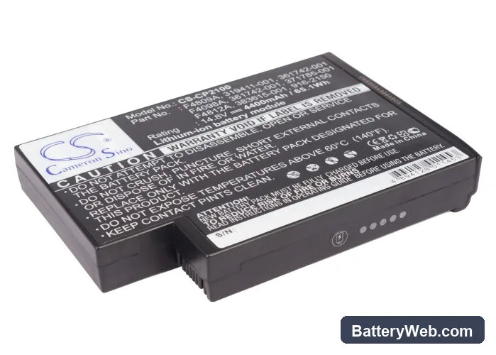 HP Business Notebook N1050v Series Replacement Battery, 14.8V, 4400mAh, Li-ion 1