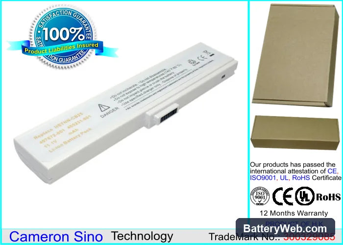 Compaq Presario B2811TX Replacement Battery, 11.1V, 4400mAh, Li-ion 1