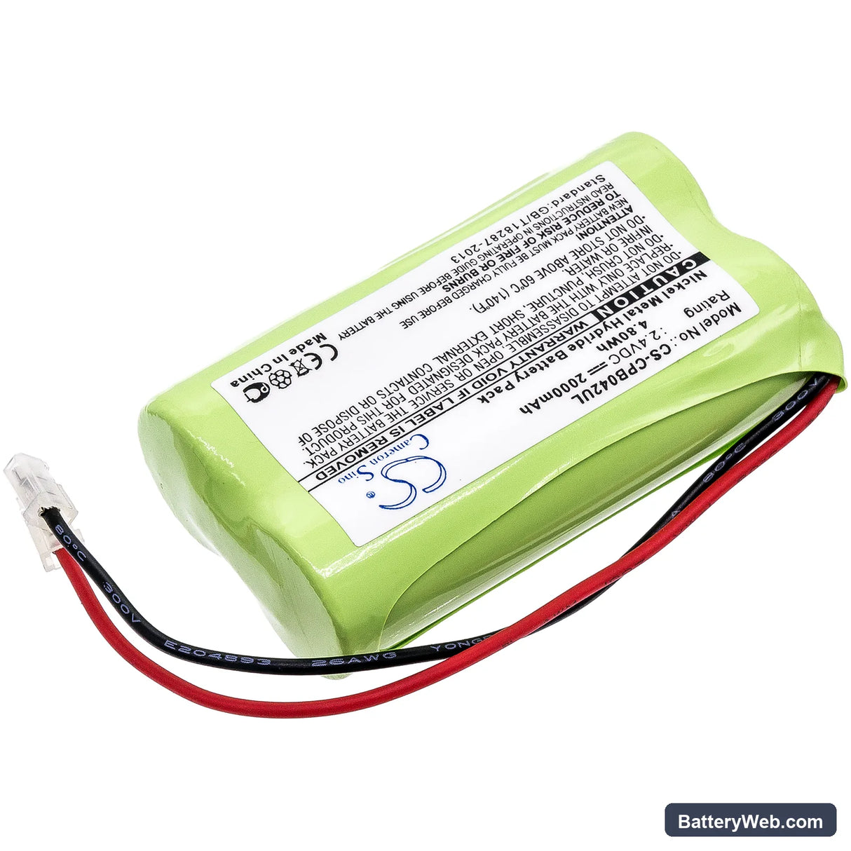 Universel AA x 2 Replacement Battery, 2.4V, 2000mAh, Ni-MH 2