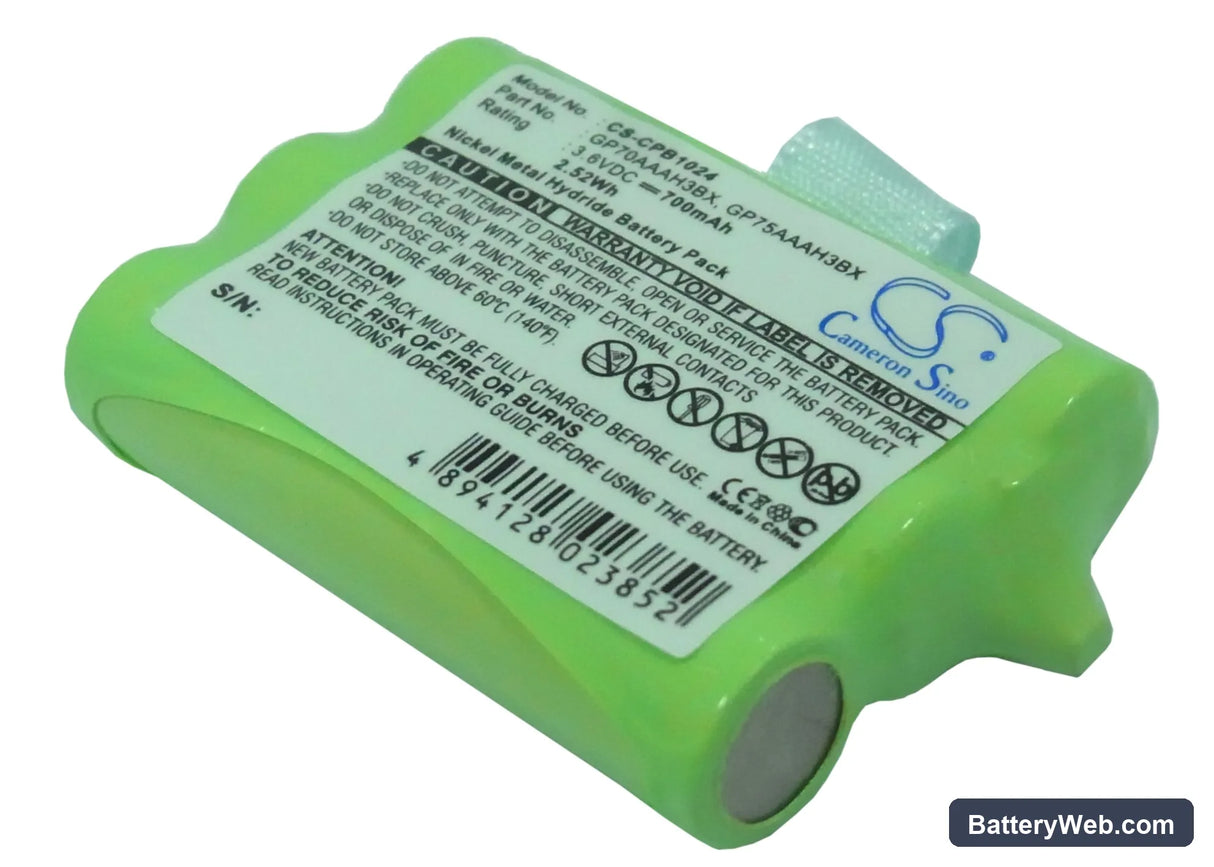GP Replacement Battery, 3.6V, 700mAh, Ni-MH 1