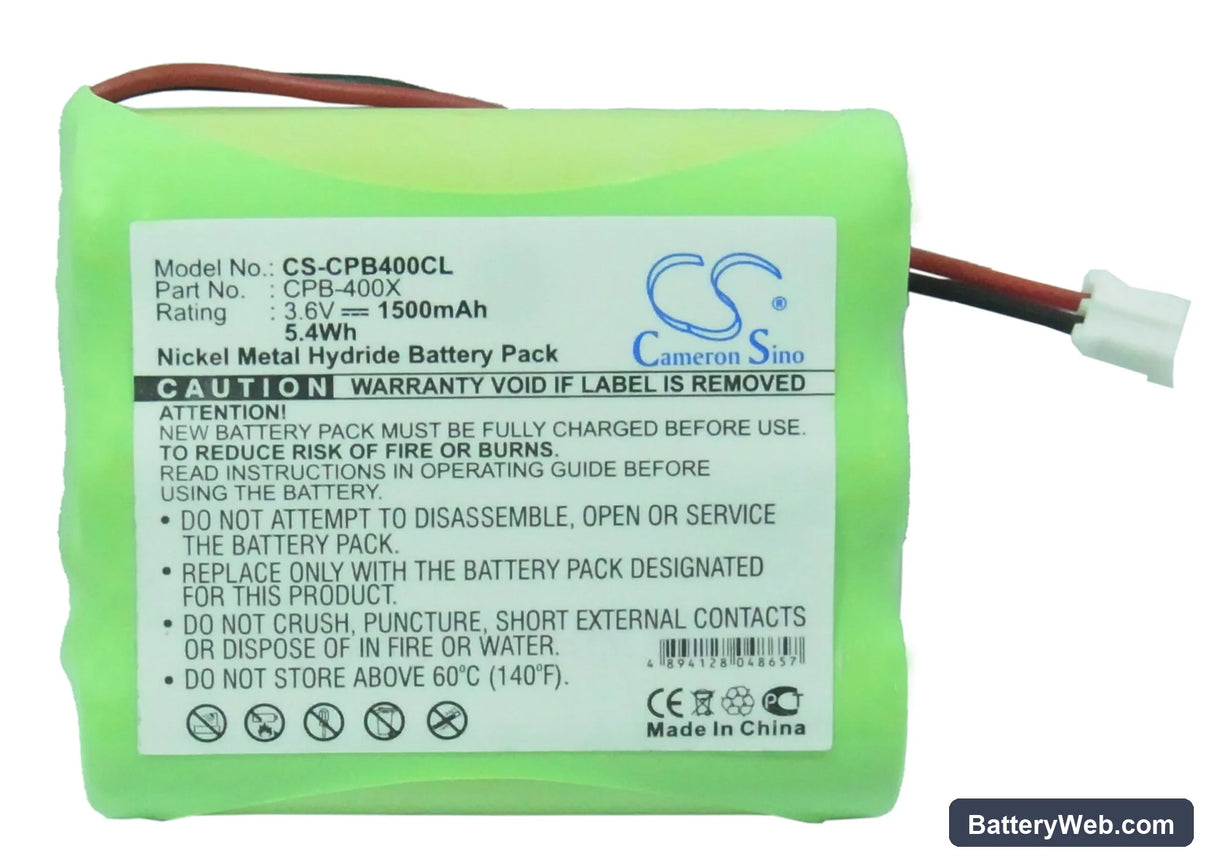 Siemens 240 Replacement Battery, 3.6V, 1500mAh, Ni-MH 5