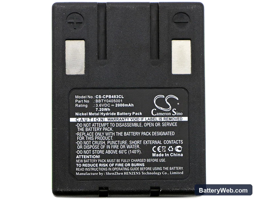 Tele-Phone TEL1215 Replacement Battery, 3.6V, 2000mAh, Ni-MH 5