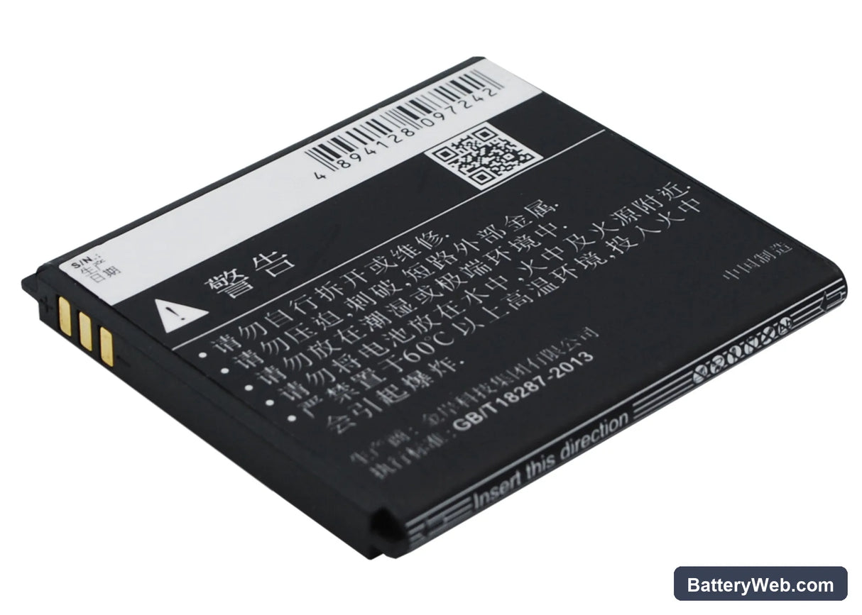Coolpad 8070D Replacement Battery, 3.7V, 1400mAh, Li-ion 4