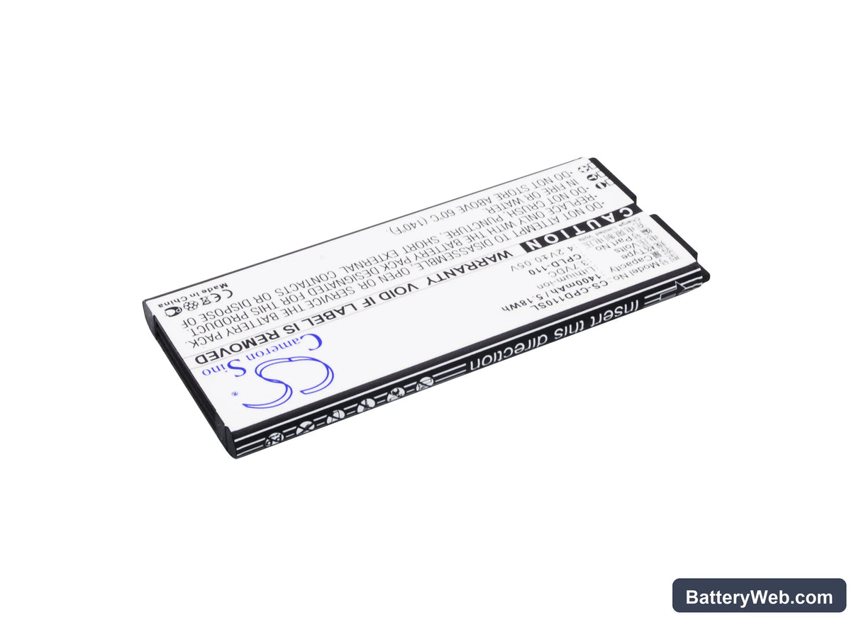 Coolpad 8076D Replacement Battery, 3.7V, 1400mAh, Li-ion 2