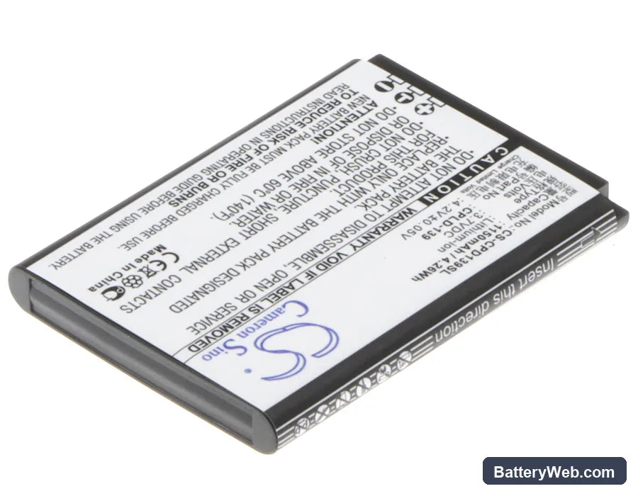 Coolpad 8021 Replacement Battery, 3.7V, 1150mAh, Li-ion 2