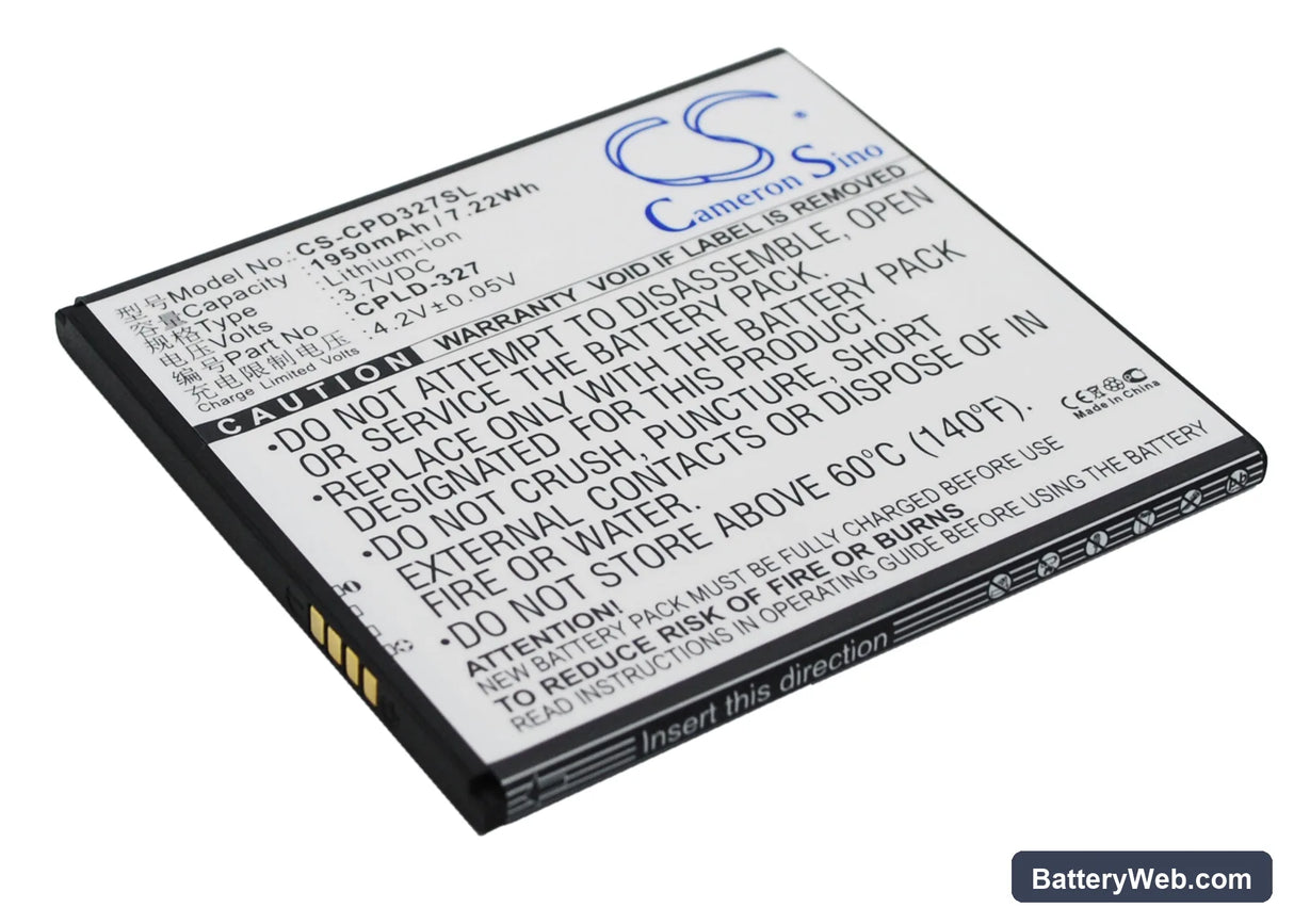 Coolpad K1 Replacement Battery, 3.7V, 1950mAh, Li-ion 2