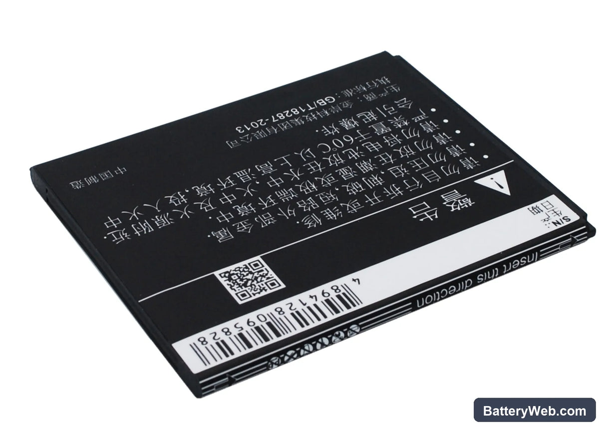Coolpad 7251 Replacement Battery, 3.7V, 1650mAh, Li-ion 4
