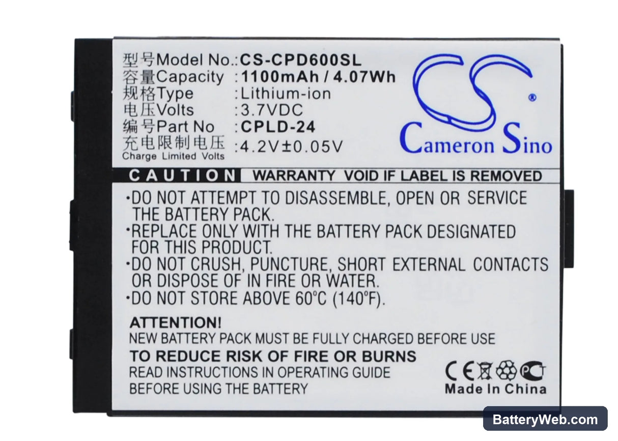 Coolpad 2938 Replacement Battery, 3.7V, 1100mAh, Li-ion 1