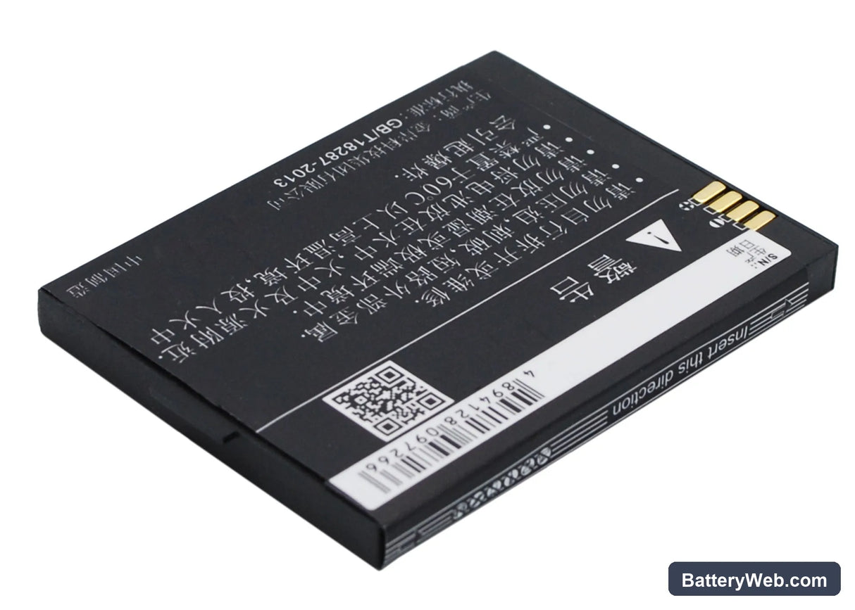 Coolpad 2938 Replacement Battery, 3.7V, 1100mAh, Li-ion 5