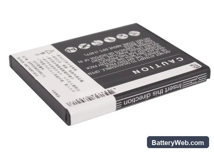 Coolpad 8810 Replacement Battery, 3.7V, 1350mAh, Li-ion 3