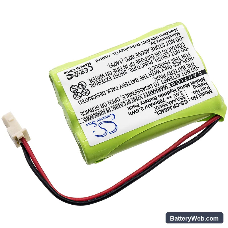Radio Shack 239104 Replacement Battery, 3.6V, 700mAh, Ni-MH 2