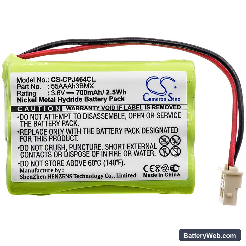 Radio Shack 239104 Replacement Battery, 3.6V, 700mAh, Ni-MH 3