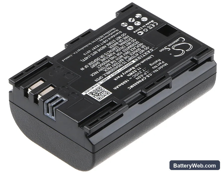 Canon EOS 5D Mark II Replacement Battery, 7.2V, 1600mAh, Li-ion 2