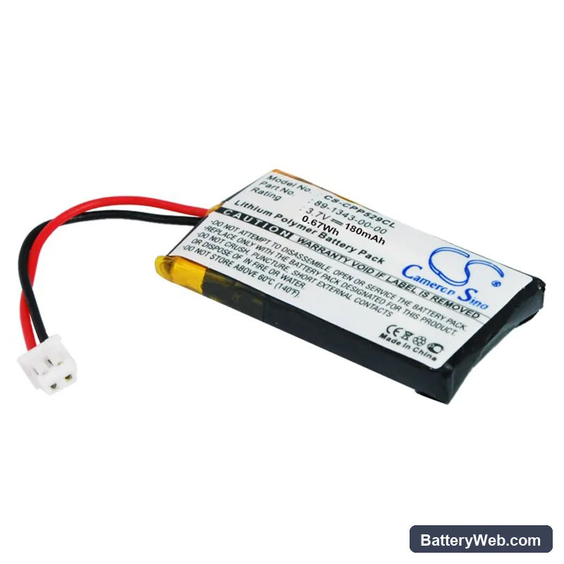 Cobra 840 Replacement Battery, 3.7V, 180mAh, Li-Polymer 2