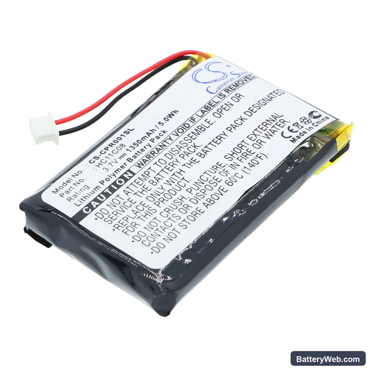 Celestron CoursePro Replacement Battery, 3.7V, 1350mAh, Li-Polymer 1