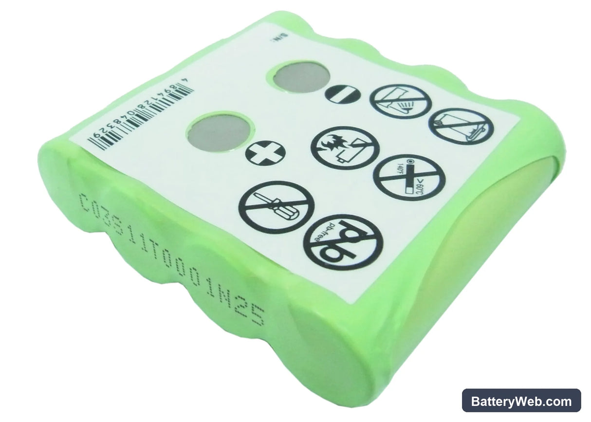 Ascom MIRA Replacement Battery, 4.8V, 1800mAh, Ni-MH 3