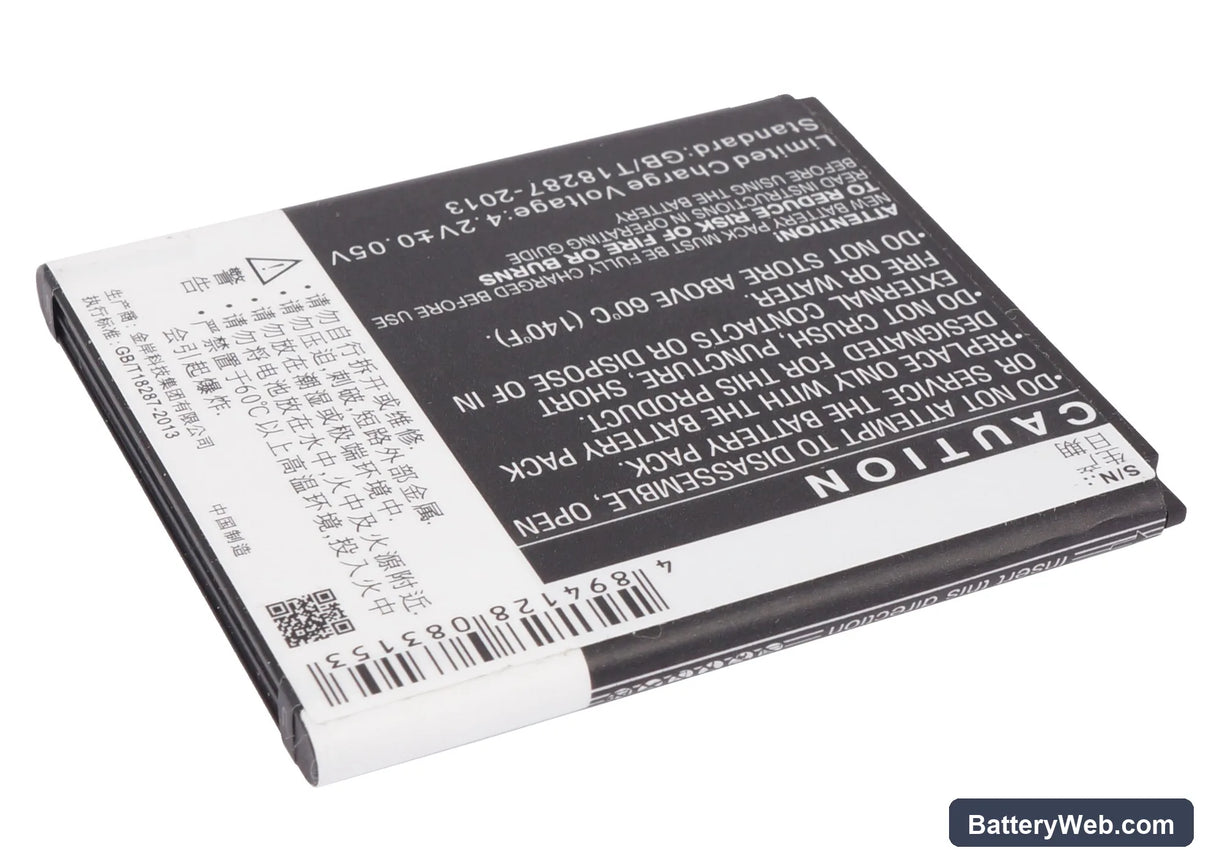 Coolpad 5218S Replacement Battery, 3.7V, 1500mAh, Li-ion 3