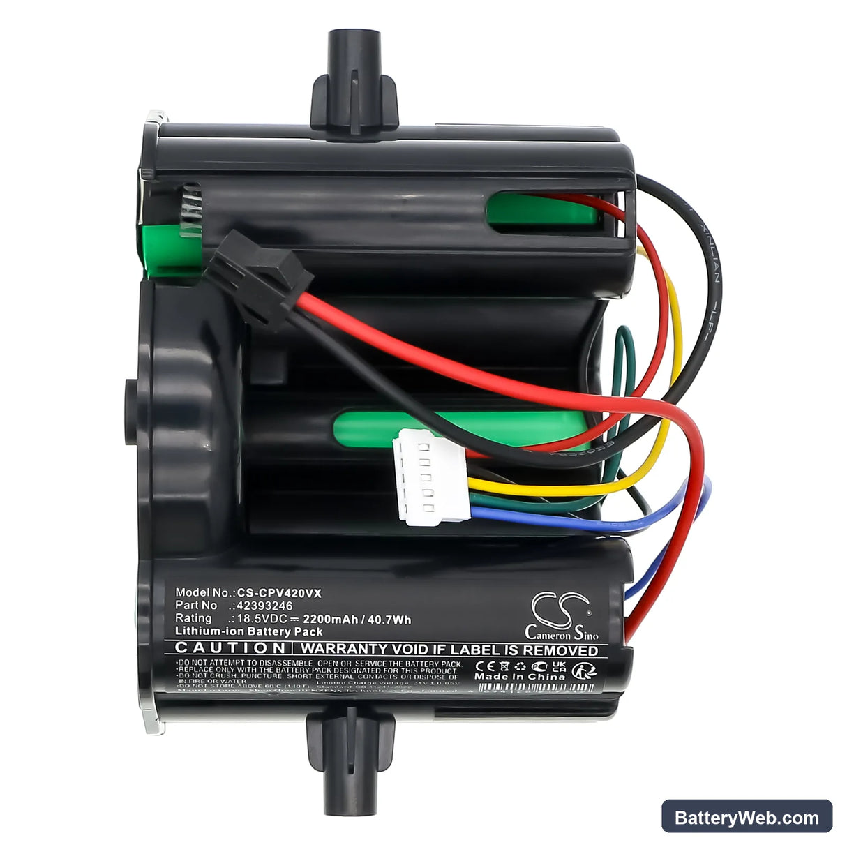 Concept VP4135 (5 pin) Replacement Battery, 18.5V, 2200mAh, Li-ion 5