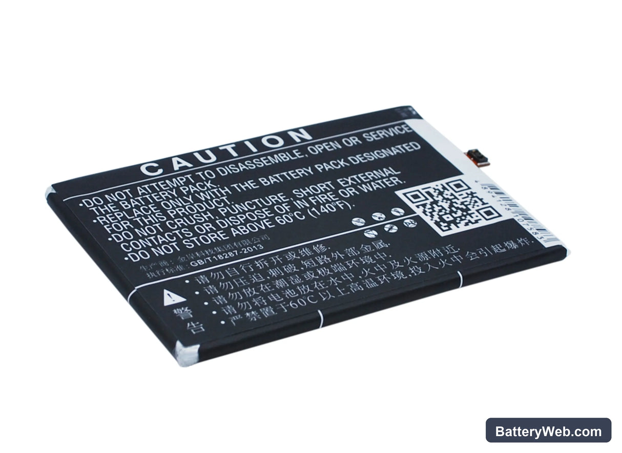 Coolpad Y75 Replacement Battery, 3.8V, 2500mAh, Li-Polymer 4