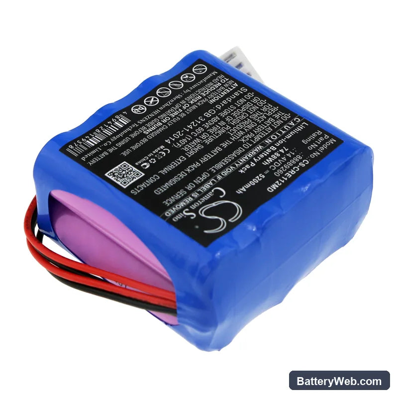 Kelly ECG-1112 Replacement Battery, 14.4V, 5200mAh, Li-ion 2
