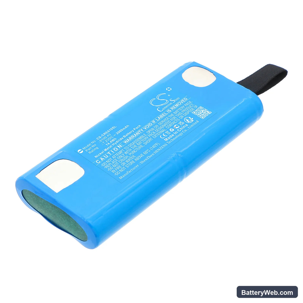 Carlson Explorer Replacement Battery, 7.2V, 2000mAh, Ni-MH 1