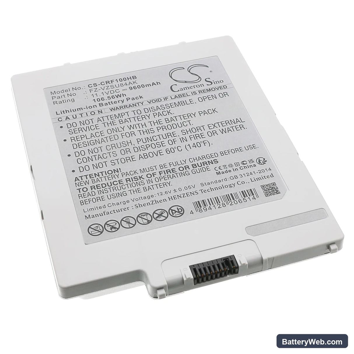 Leica CS35 Controller Replacement Battery, 11.1V, 9600mAh, Li-ion 1