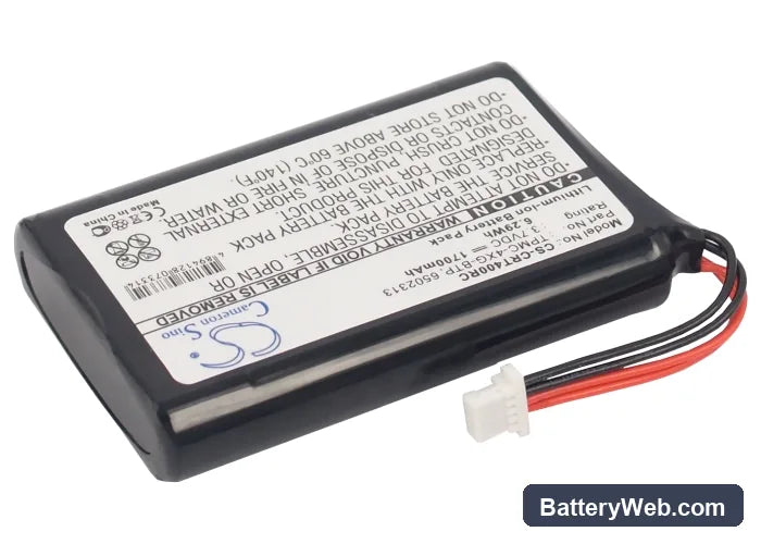 Crestron TPMC-4XG Replacement Battery, 3.7V, 1700mAh, Li-ion 2