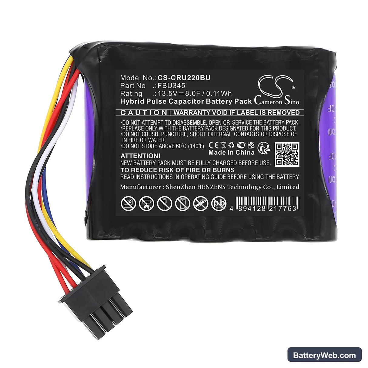 Cisco 9265CV Replacement Battery, 13.5V, 8F, HPC 3