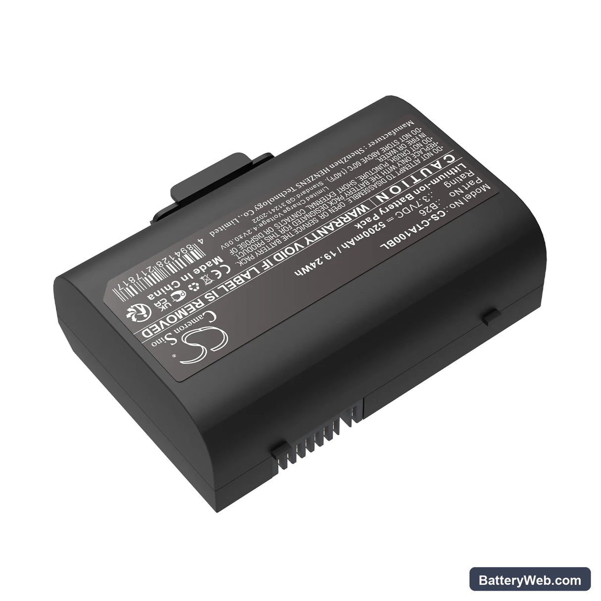 Castles Saturn 1000 S1F2 Replacement Battery, 3.7V, 5200mAh, Li-ion 2