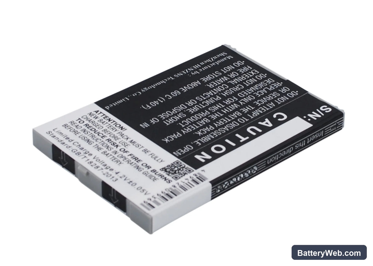 Casio GzOne Commando C771 Replacement Battery, 3.7V, 1700mAh, Li-ion 5