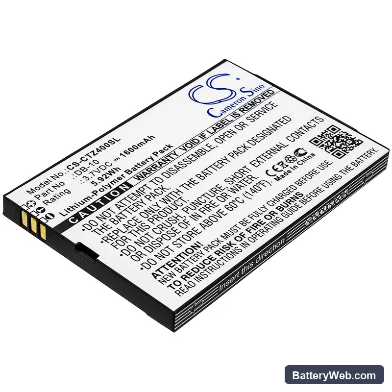 Canon Wordtank Z400 Replacement Battery, 3.7V, 1600mAh, Li-Polymer 1
