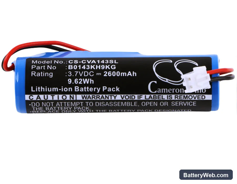 Croove Voice Amplifier Replacement Battery, 3.7V, 2600mAh, Li-ion 5