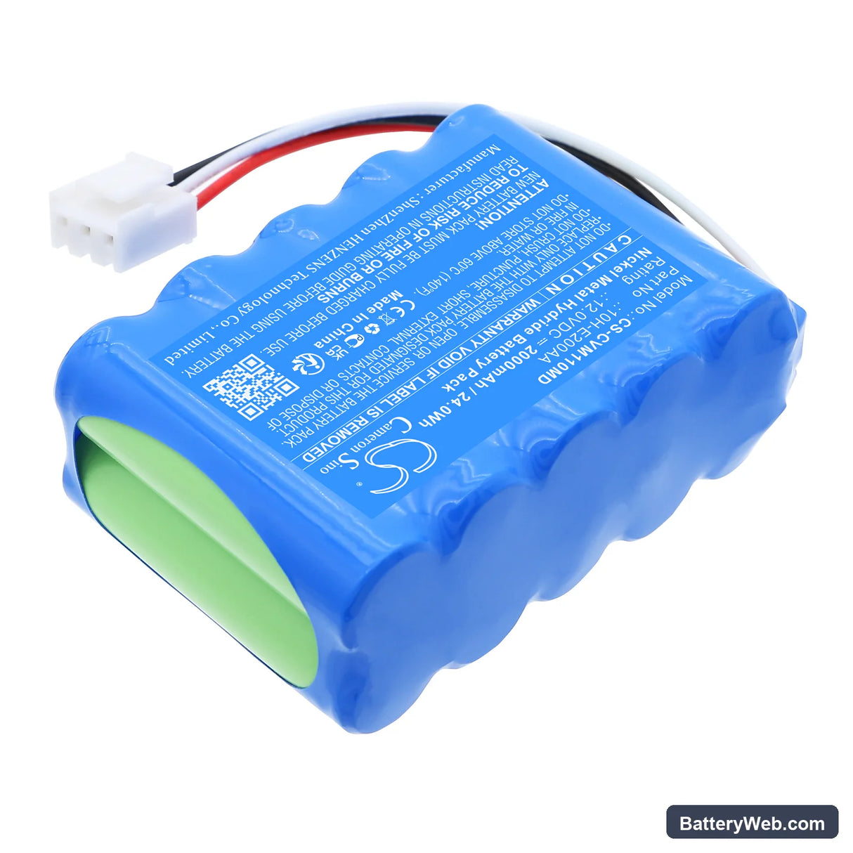 Care Vision MSC-V110 Replacement Battery, 12V, 2000mAh, Ni-MH 2