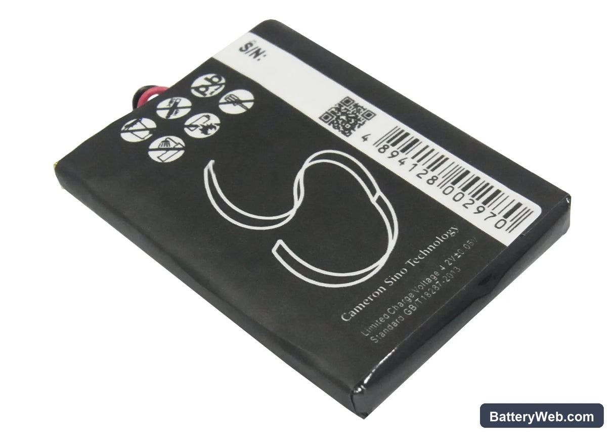 Creative V Replacement Battery, 3.7V, 650mAh, Li-Polymer 3