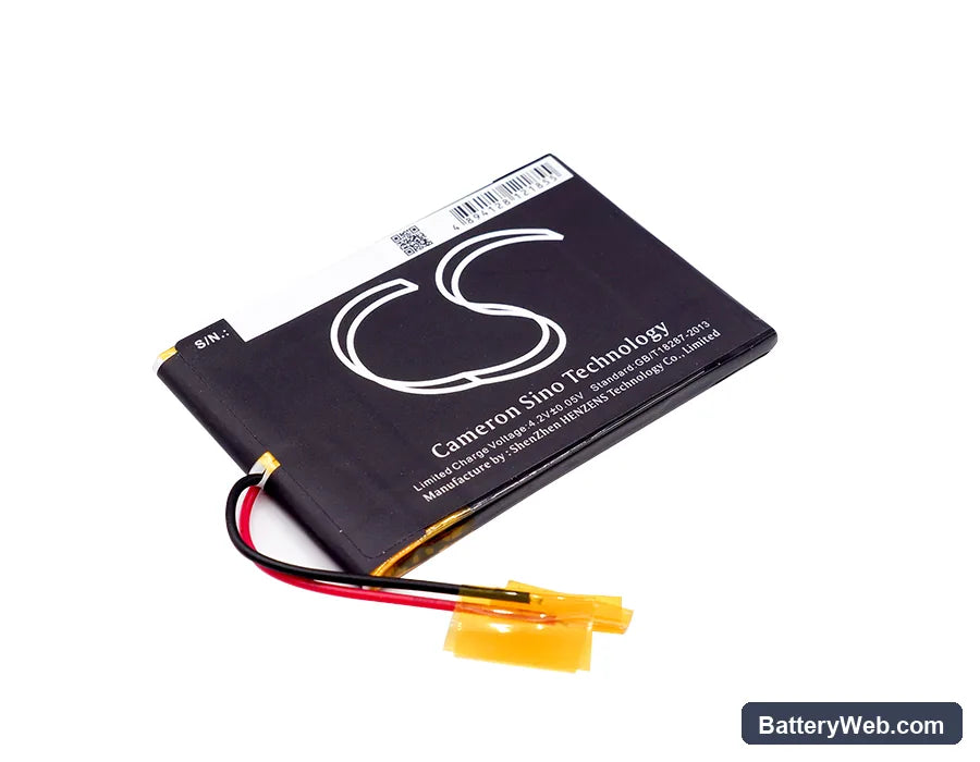 Cowon M2 Replacement Battery, 3.7V, 1300mAh, Li-Polymer 3