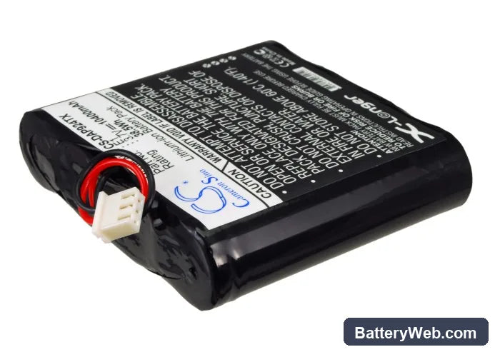 Pure EvokeE-1S Replacement Battery, 3.7V, 10400mAh, Li-ion 2