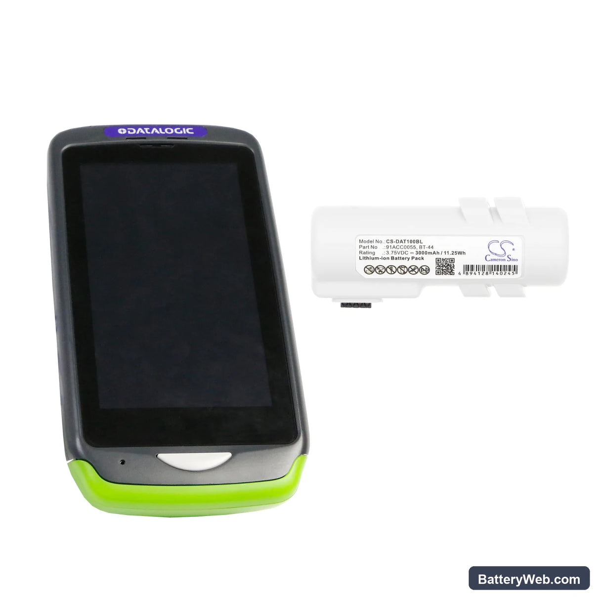 Datalogic Joya Touch A6 Replacement Battery, 3.75V, 3000mAh, Li-ion 4