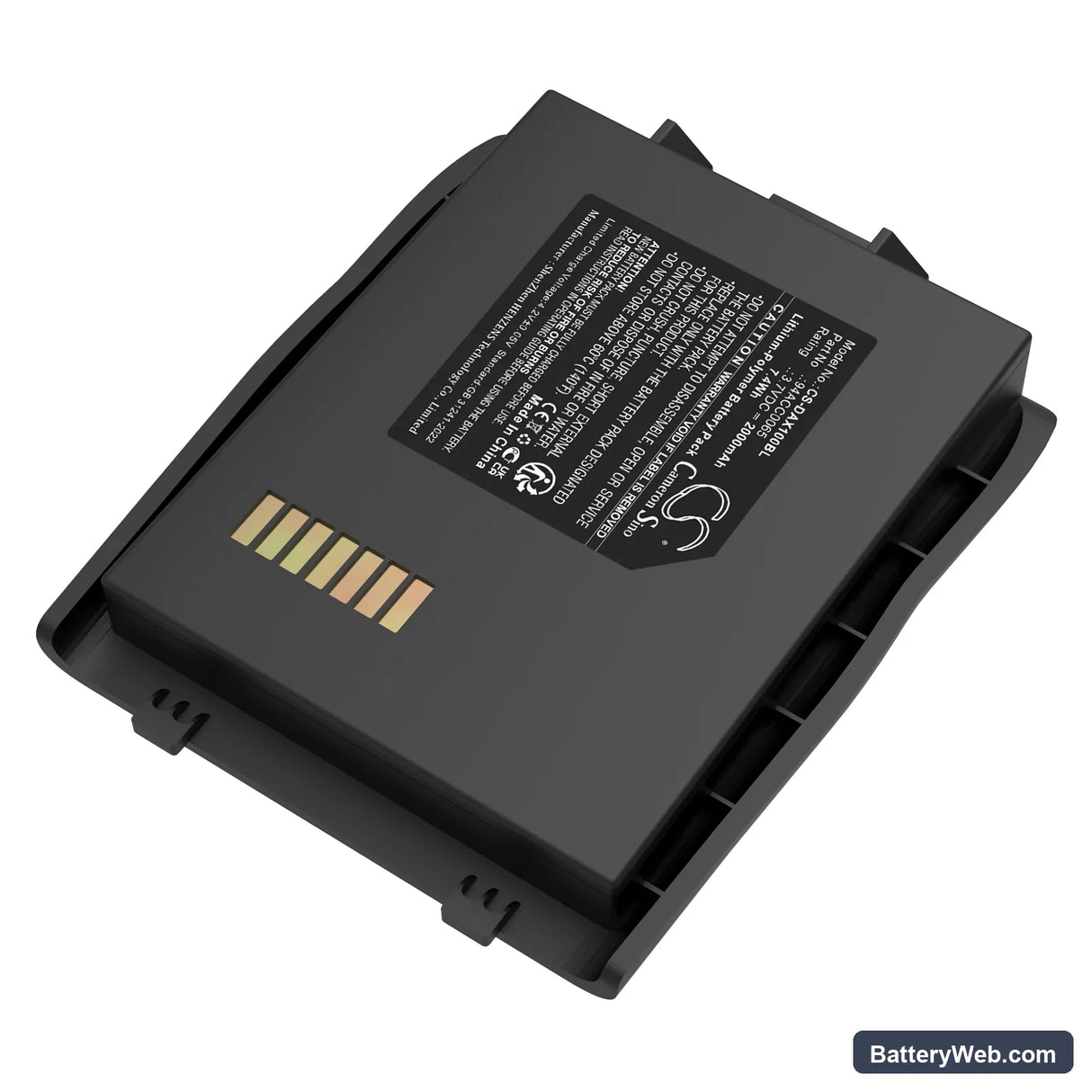 Datalogic LYNX Replacement Battery, 3.7V, 2000mAh, Li-Polymer 2