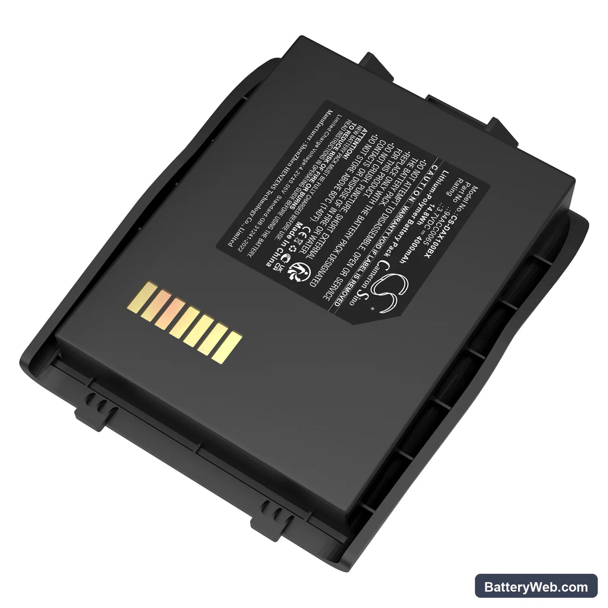 Datalogic LYNX Replacement Battery, 3.7V, 4000mAh, Li-Polymer 2