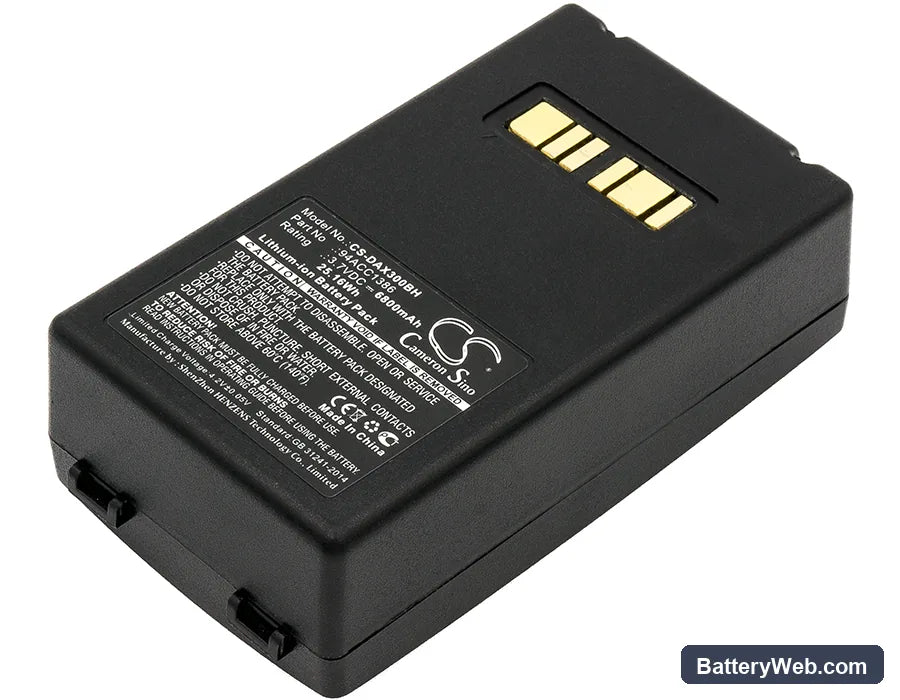 Datalogic Falcon X3 Replacement Battery, 3.7V, 6800mAh, Li-ion 1