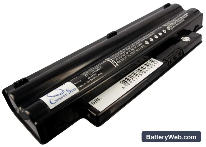 Dell Inspiron Mini 10 1012 Replacement Battery, 11.1V, 4400mAh, Li-ion 1