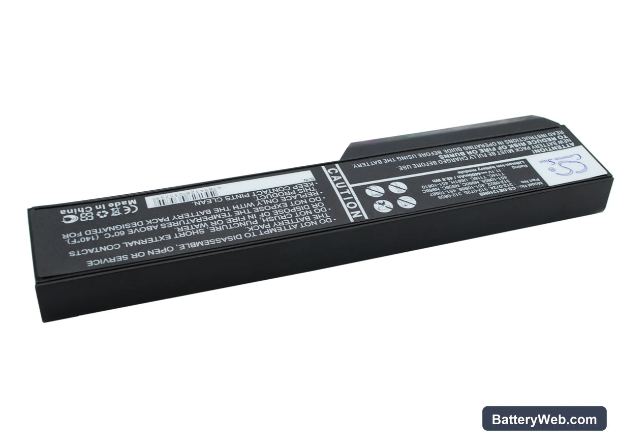 Dell Vostro 1310 Replacement Battery, 11.1V, 4400mAh, Li-ion 3