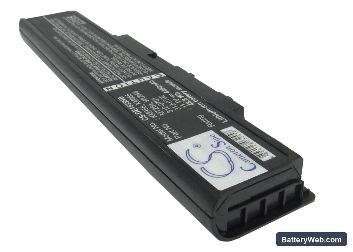 Dell Studio 1535 Replacement Battery, 11.4V, 4400mAh, Li-ion 2