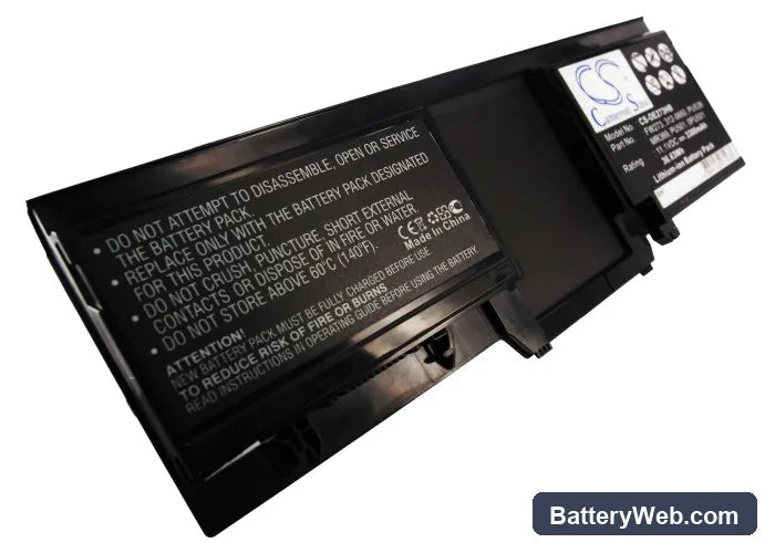 Dell Latitude XT Replacement Battery, 11.1V, 3300mAh, Li-ion 2