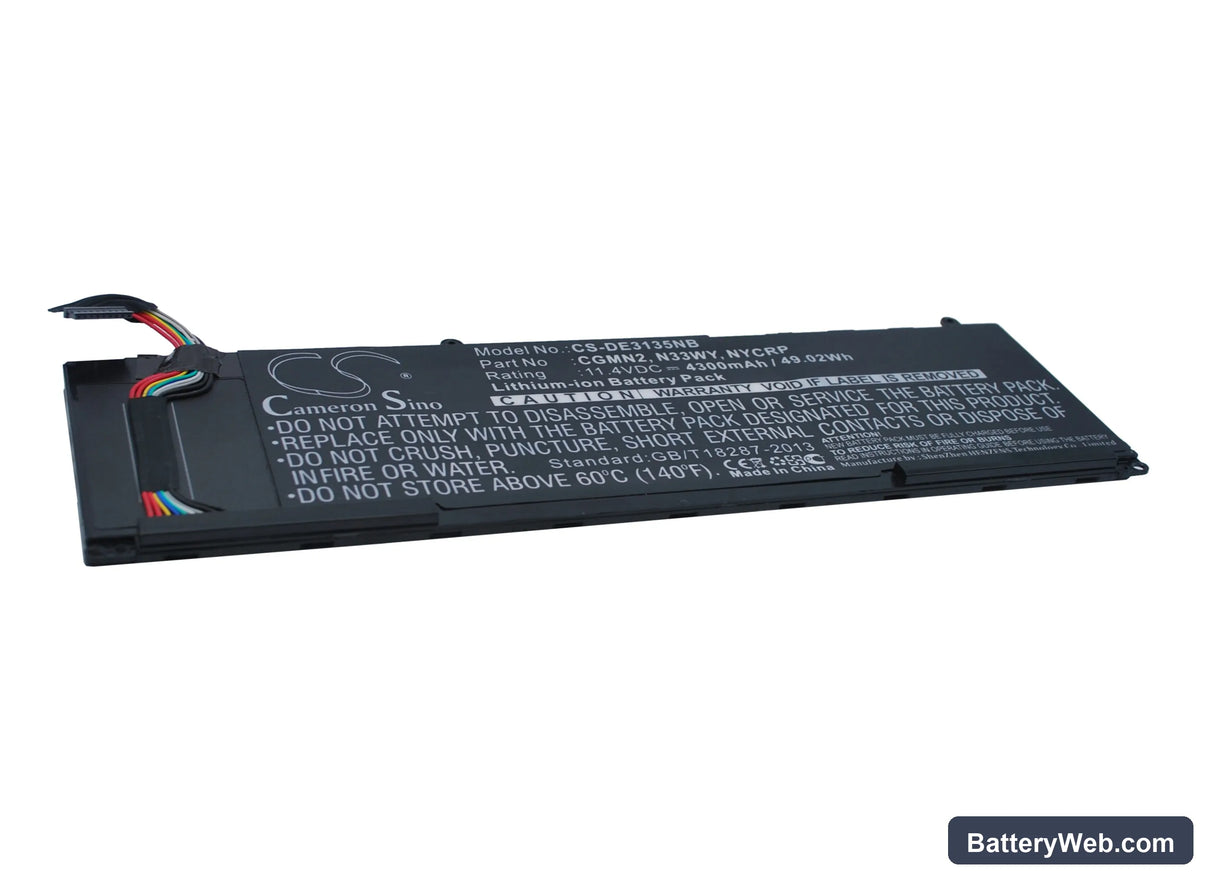 Dell Inspiron 3135 Replacement Battery, 11.4V, 4300mAh, Li-ion 2