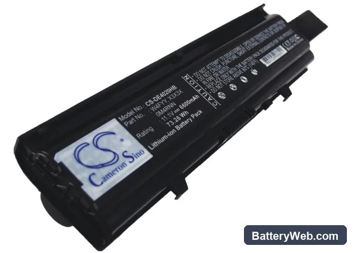 Dell Inspiron 14V Replacement Battery, 11.1V, 6600mAh, Li-ion 1