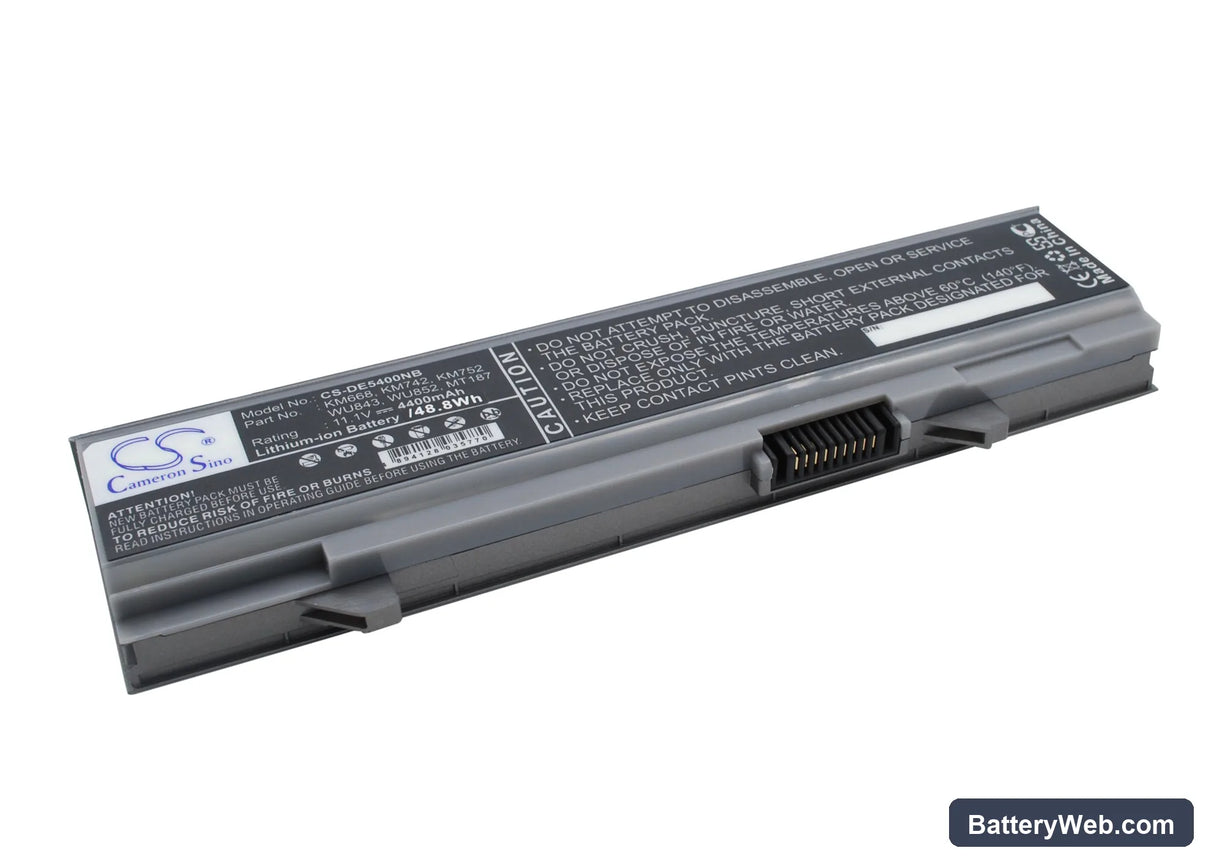 Dell Latitude E5400 Replacement Battery, 11.1V, 4400mAh, Li-ion 2