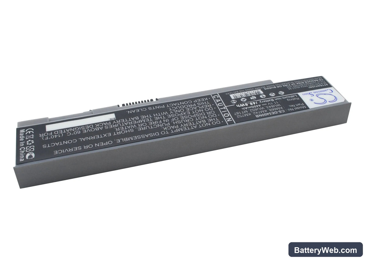 Dell Latitude E5400 Replacement Battery, 11.1V, 4400mAh, Li-ion 3